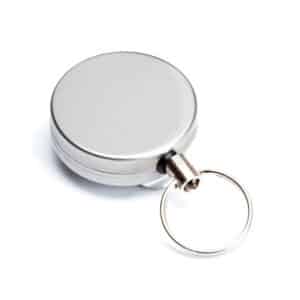 Llavero acero Inox. extensible cromado.