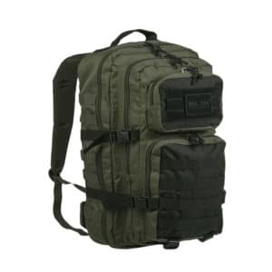 Mochila de asalto Mil-Tec US de tamaño grande en ranger green / negro - Imagen 1