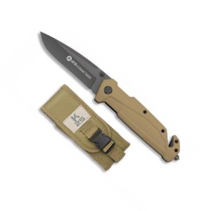 Navaja K25 goma. titanium coated TAN
