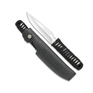 cuchillo TOKISU con funda de piel. 15.3