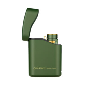Linterna OLIGHT EDC Baton 4 Premium con cargador inalámbrico verde